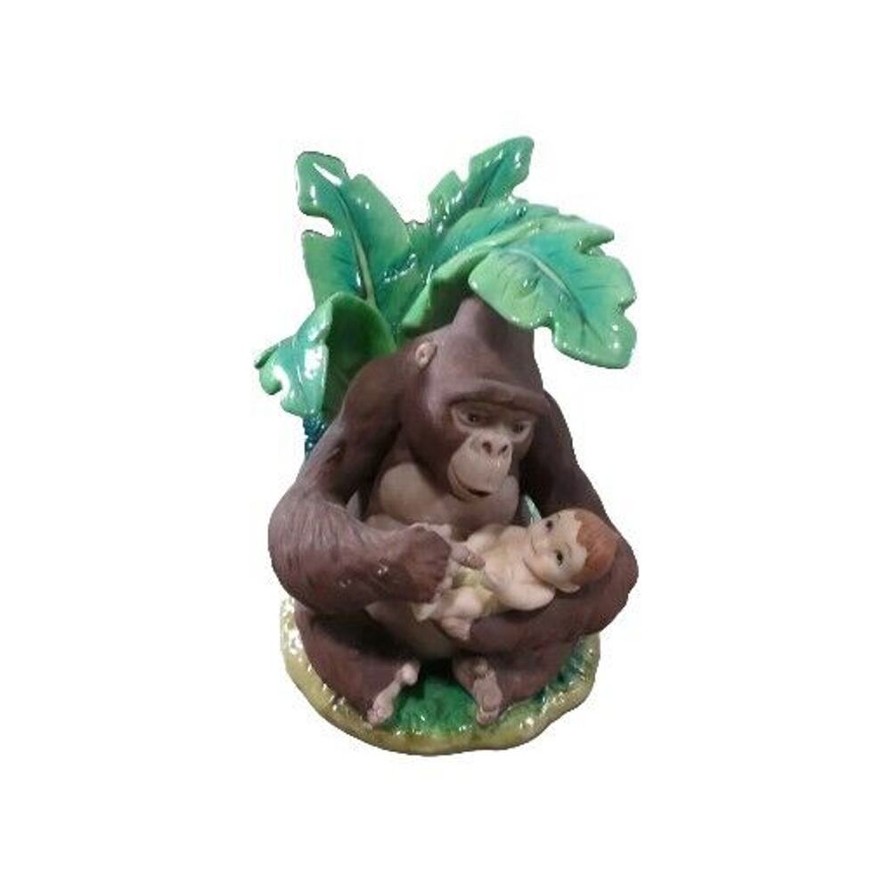 Disney TARZAN Baby & Kala Ceramic Figure Retired